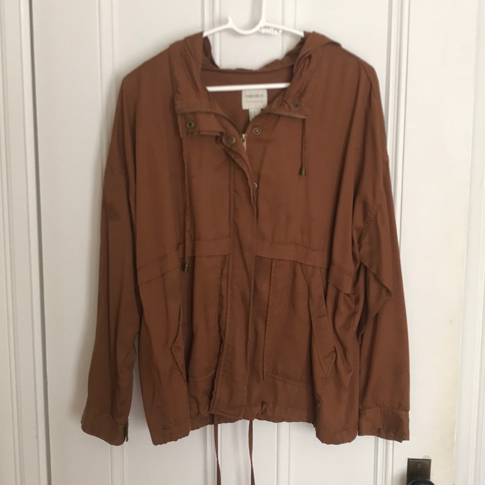 Forever 21 dark burnt orange/light brown jacket